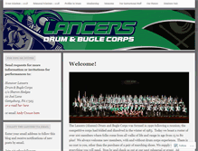 Tablet Screenshot of lancersdrumandbuglecorps.com